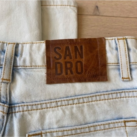 Sandro Bleached Straight Leg Jeans - Picture 5 of 8